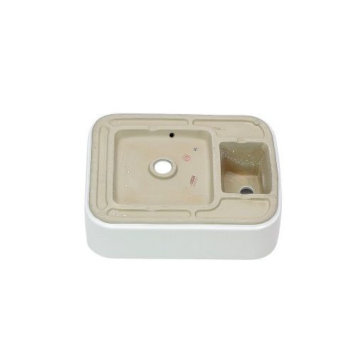 Раковина из сантехнического фарфора Melana 320309-805 50х40 накладная цвет белый 1 отверстие под смеситель - фото 3