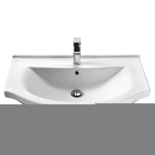Раковина из сантехнического фарфора Santek Эльбрус WH109653 80х50 накладная цвет белый - фото 2