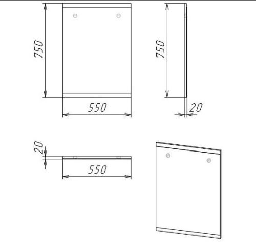 Зеркало Grossman Бруно 205506 60х80 подвесное - фото 4