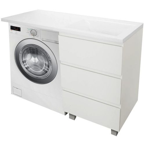 Тумба с раковиной Эстет Dallas Luxe 110 ФР-00002019 40х50 напольная цвет белый - фото 2