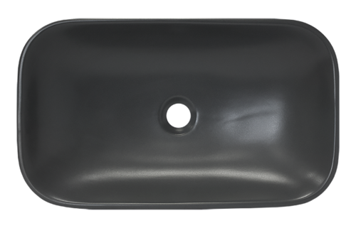 Раковина мебельная из сантехнического фарфора Sanita Luxe Infinity 60 (серая) INFSLWB25 60х40 накладная цвет серый - фото 2