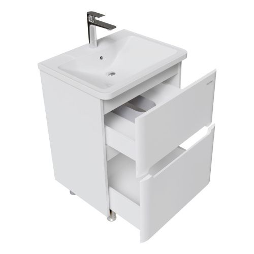 Тумба под раковину Grossman Адель 106039 60х40 напольная цвет белый - фото 5