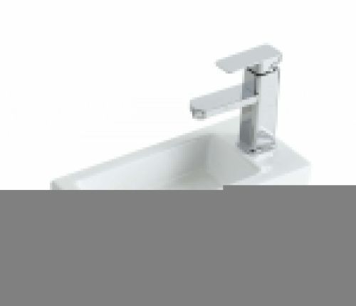 Раковина из сантехнического фарфора Orange B05-365w 40х20 подвесная цвет белый - фото 2