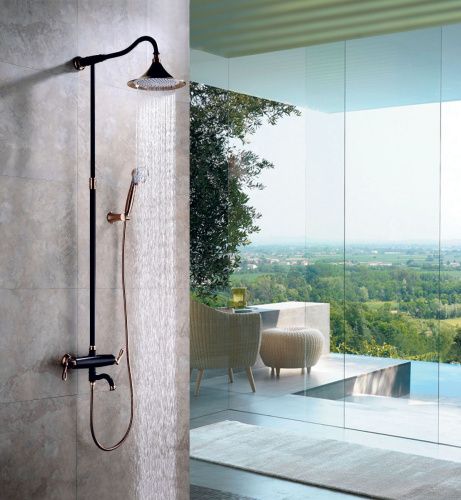 Душевая стойка LeMark Prime LM6162BRG настенная цвет черный - фото 2