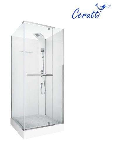 Душевая кабина Cerutti SPA MiMi90T 90х90 квадратная без крыши - фото 3