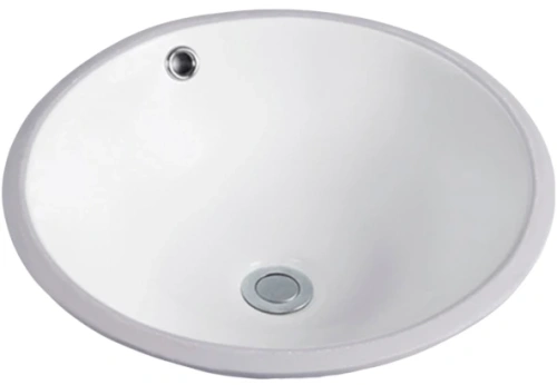 Раковина керамическая Gid Integrado 71149 40х40 встраиваемая цвет белый без отверстий под смеситель - фото 2