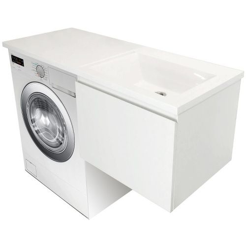 Тумба с раковиной Эстет Dallas Luxe 110 ФР-00002024 40х50 подвесная цвет белый - фото 2