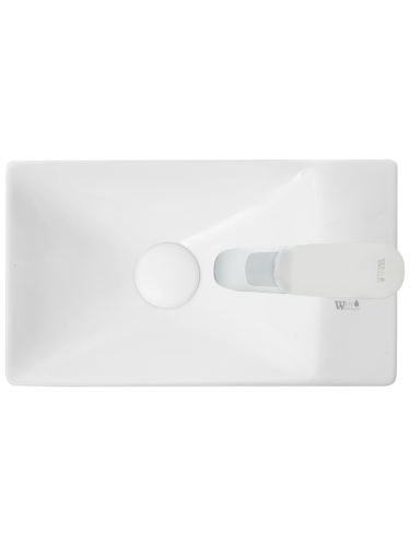 Раковина из сантехнического фаянса WeltWasser WW SK 10000004592 40х20 подвесная цвет белый - фото 4