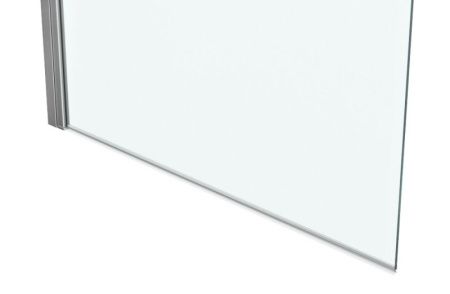 Душевая шторка на ванну Bravat Alfa BG070.5120A 70х150 стекло прозрачное профиль хром ориентация левая