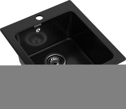 Кухонная мойка Granfest Praktik P-505 черный 45х50 цвет черный поверхность матовая - фото 2