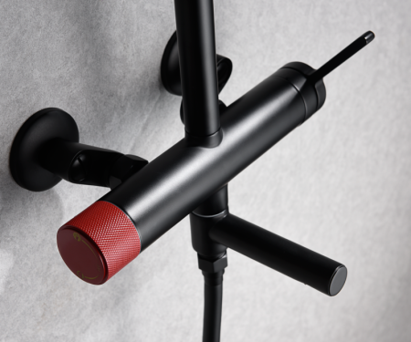 Душевая стойка Bronze de Luxe 2039RH настенная цвет черный