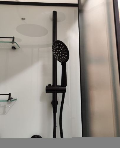 Душевая кабина Frank 914814 100х80 асимметричная с крышей ориентация правая - фото 5