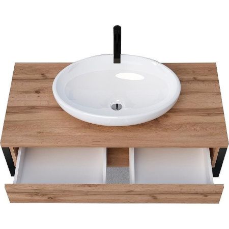 Тумба под раковину 1MarKa Grunge Loft Ц0000015940 70х50 подвесная цвет коричневый