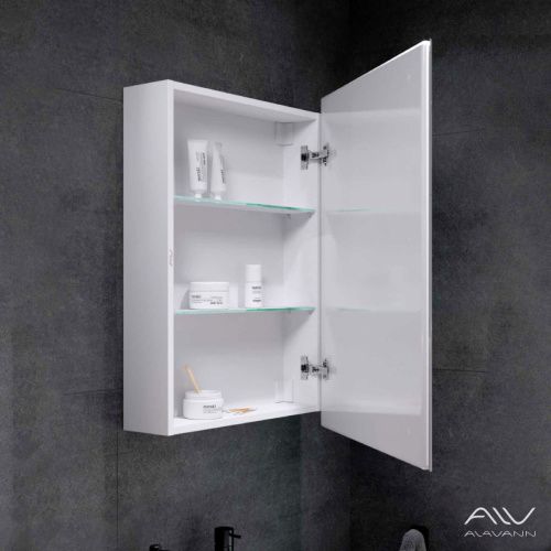 Зеркало-шкаф Alavann Rita ALV0289003 60х80 подвесной цвет белый - фото 2