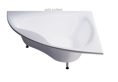 Ванна из искусственного камня Astra-Form Виена 01010071 150х150 угловая асимметричная с ножками - фото 4