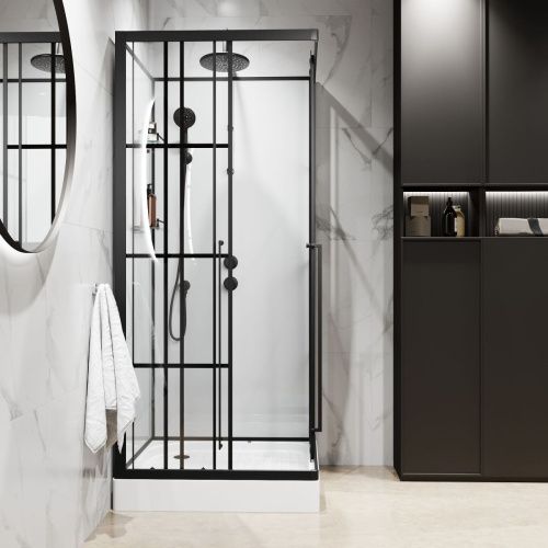 Душевая кабина Niagara Standart ST90/15QR/KL/BKT 90х90 квадратная без крыши ориентация правая - фото 5