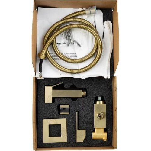 Гигиенический душ со смесителем Filarete Fing FL101MG золото - фото 4