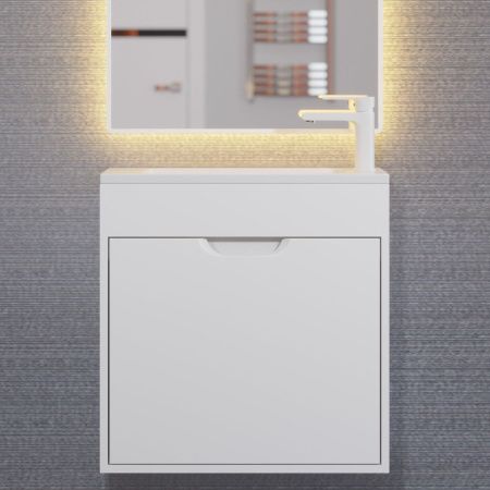 Тумба под раковину Uperwood Modul 2930205362 60х20 подвесная цвет белый