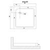 Душевой поддон из ABS-пластика Niagara Eco NG-P1010-14Q 100х100 белый с ножками