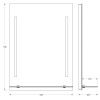 Зеркало с подсветкой Evoform Ledline-S BY 2161 60х80 подвесное