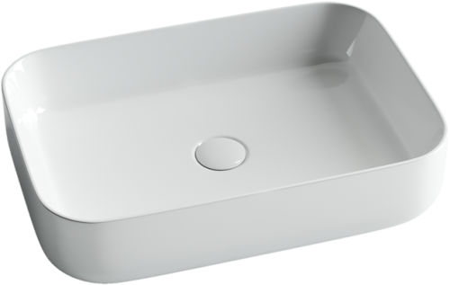 Раковина из сантехнического фарфора Ceramica Nova ELEMENT CN5004 60х40 накладная цвет белый без отверстий под смеситель - фото 2
