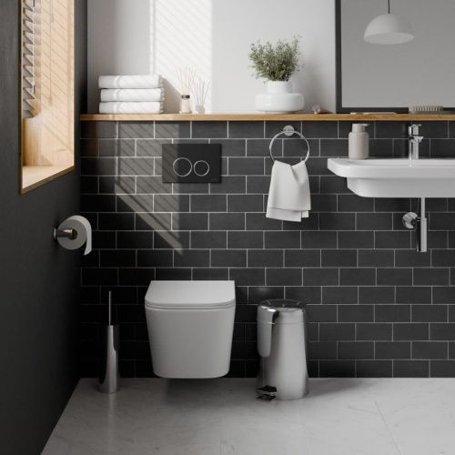 Клавиша смыва механическая Iberica Blanca ESTI-O IB.B082.002.000 цвет черный - фото 2