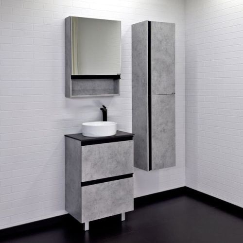 Тумба с раковиной Comforty Эдинбург 00-00004767CF 60х40 напольная цвет серый - фото 5