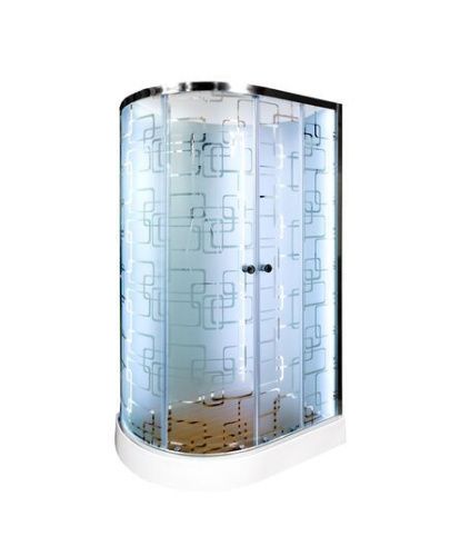 Душевая кабина AvaCan EM1512RNLED 120х80 асимметричная без крыши ориентация правая - фото 2