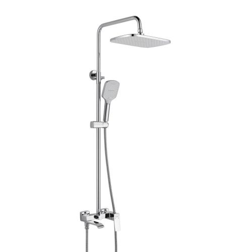 Душевая стойка Shevanik S4136 настенная цвет хром - фото 2