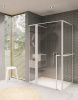 Душевой уголок Riho LUCID G005016121 110х80 стекло прозрачное профиль черный без поддона