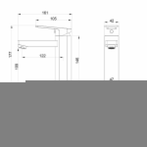 Смеситель Wonzon & Woghand Frame WW-88139010-BGM на раковину серый - фото 3