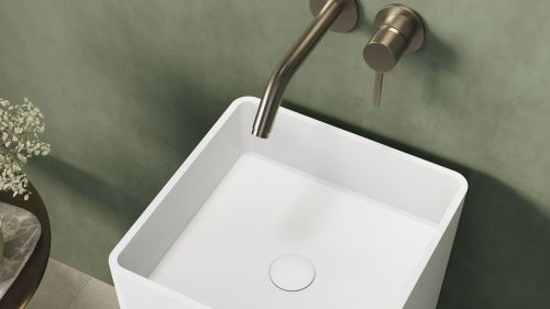 Раковина из искусственного камня Zenon Ember 4000.000.000.000.42153 40х40 напольная цвет белый - фото 3