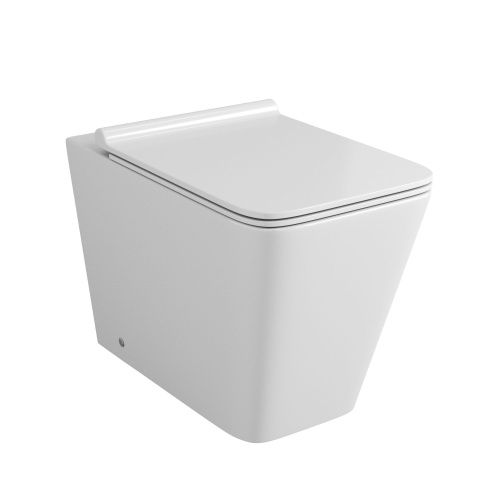 Унитаз приставной Grossman Санфаянс GR-PR4414S белый с сиденьем микролифт безободковый каскадный смыв