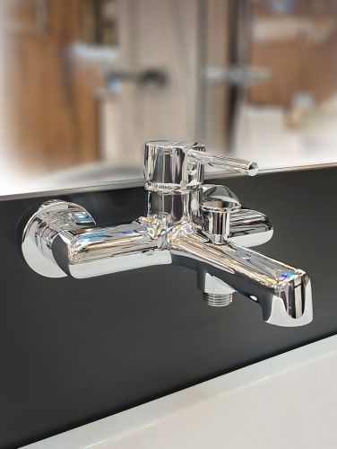 Смеситель для ванны AltroBagno Intento AltroBagnoIntento0218Cr настенный хром - фото 3