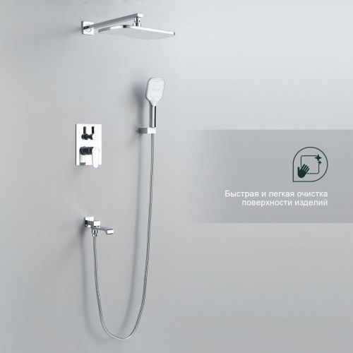 Душевая система Splenka S31.27 встраиваемая в стену цвет хром - фото 4