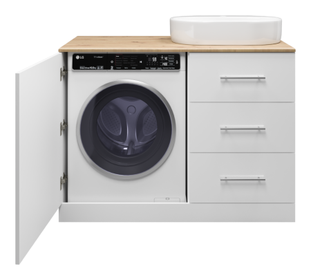 Тумба под раковину Misty Респект Э-Рес01120-13ЯП 120х60 напольная цвет белый