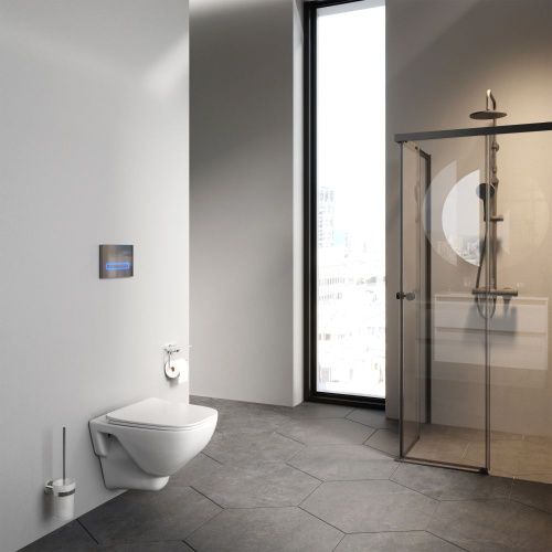 Унитаз подвесной Am.Pm X-Joy C851701SC белый с сиденьем микролифт безободковый каскадный смыв - фото 4