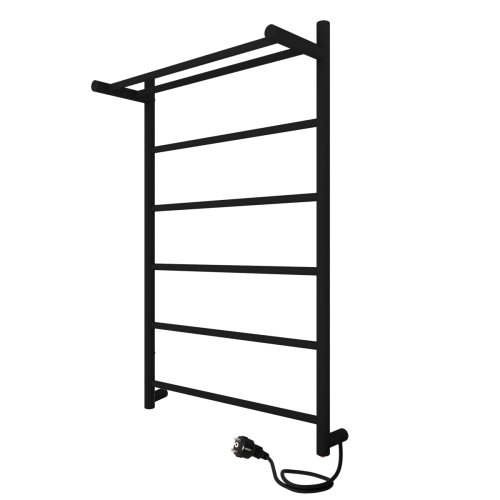 Полотенцесушитель электрический Indigo LINE с полкой LСLE80-50BRPR 55х80 черный - фото 4