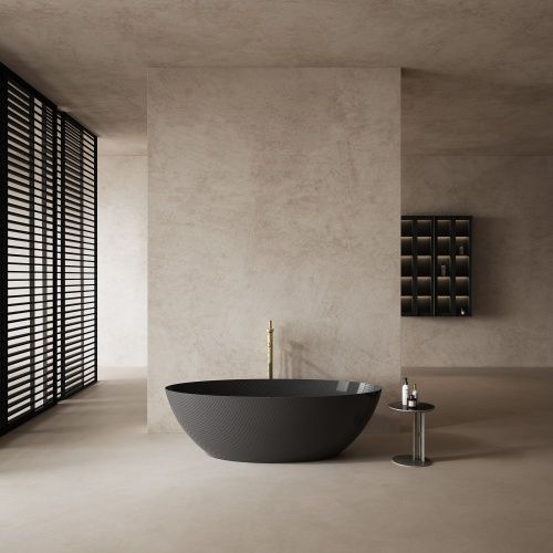 Ванна карбоновая Abber Karbon AK9002-1.8 180х85 отдельностоящая овальная - фото 2