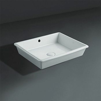 Раковина из сантехнического фаянса Simas Top E Lavabi D'Arredo S59 bi*0 50х40 встраиваемая цвет белый