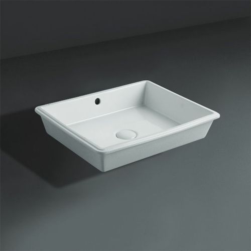 Раковина из сантехнического фаянса Simas Top E Lavabi D'Arredo S59 bi*0 50х40 встраиваемая цвет белый