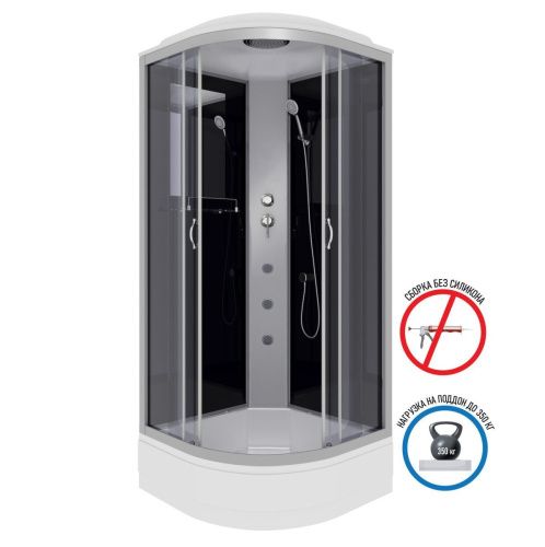 Душевая кабина Niagara Classic 35031434G 80х80 четверть круга с крышей ориентация универсальная - фото 2