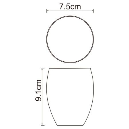Стакан для зубных щеток WasserKRAFT 6728