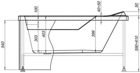 Экран фронтальный Aquanet 00243800