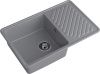 Кухонная мойка Granfest Quarz 52 темно-серый 75х50 цвет серый поверхность матовая