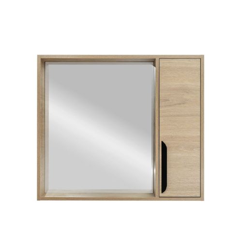 Зеркало-шкаф Viant КЕЛЬН VKEL80SD-ZSH 80х70 подвесной цвет белый/бежевый - фото 2