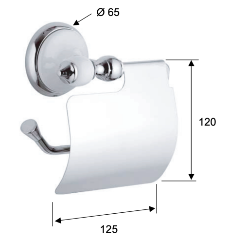 Бумагодержатель Remer Epoca EP60CR - фото 2