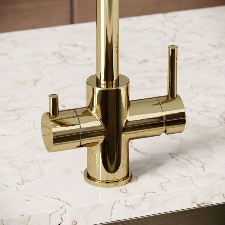 Смеситель для кухни Sancos Vela SC4013ZG на мойку золото