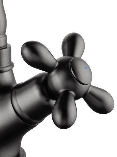 Смеситель Wonzon & Woghand Retro WW-88139020-BGM на раковину серый - фото 4