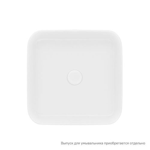 Раковина керамическая Iddis Bridge BRIWS04i27 40х40 накладная цвет белый без отверстий под смеситель - фото 3